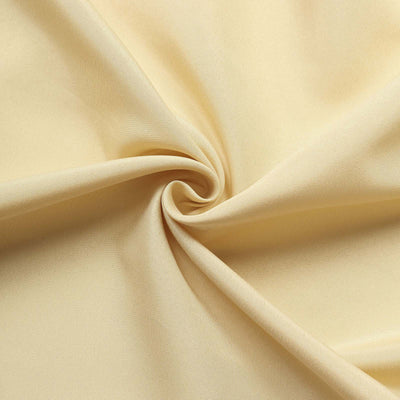 Light yellow fabric showcasing soft texture and draping qualities.