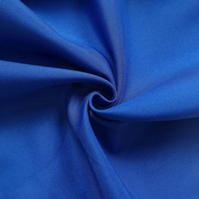 Blue fabric swirl showcasing texture and color.