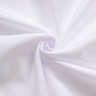 Close-up of soft, smooth white fabric texture.