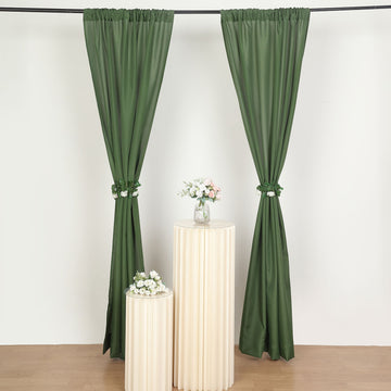 Create a Unique Atmosphere with Classic Olive Green Curtain Panels