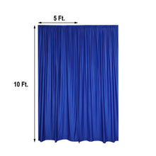 A Royal Blue Scuba Polyester Panel Curtain