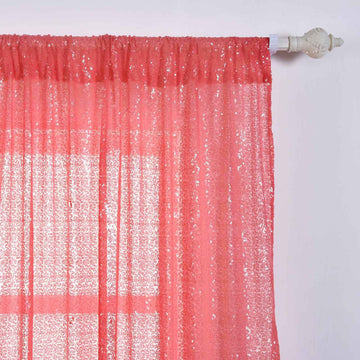 Enhance Your Event Decor with Coral Sequin Curtains