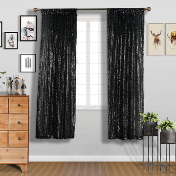 Elevate Your Event Decor with Black Sequin Curtains