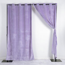 2 Pack Lavender 330 GSM Premium Velvet Thermal Blackout Chrome Grommet Curtain Panels 52 Inch x 108 Inch