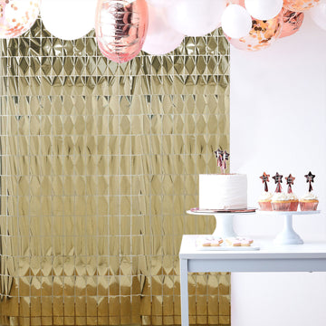 Create an Enchanting Atmosphere with our Metallic Foil Party Backdrop