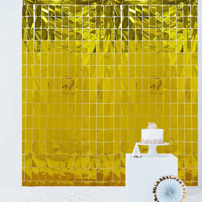 Gold foil backdrop for events and celebrations