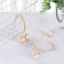 2 Pack Magnetic Champagne Curtain Tie Backs 
