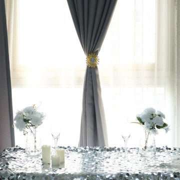 Add a Luxurious Appeal to Your Curtains with Shiny Gold Curtain Holdbacks