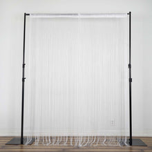 12 Feet Long White Silk String Tassels Backdrop Curtains