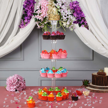 Clear Acrylic Cupcake Tower Stand - Elegant and Versatile Dessert Display
