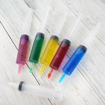 24 Pack Clear Disposable Plastic Cocktail Jello Shot Syringes 1.5oz