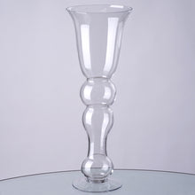 4 Pack | 20'' Pilsner Curved Trumpet Glass Vase