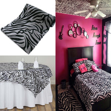54" x 10 Yards | Taffeta Fabric Roll | Zebra Print Fabric by the Bolt | Zebra Fabric Animal Print - Purple