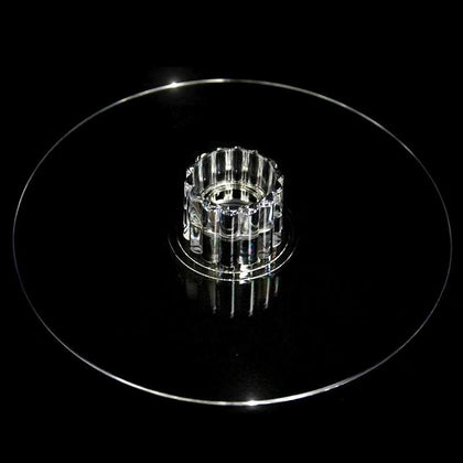 Acrylic Round DIY Cake Stand Plate Clear - Customized Tiered Dessert Display Holder for Home Events & Cafés