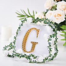 Gold 6 Inch Decorative Rhinestone Alphabet Letter G Stickers DIY Crafts