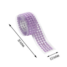 3 Feet Diamond Stick On Rhinestone Lavender Self Adhesive Tape Gemstone Stickers