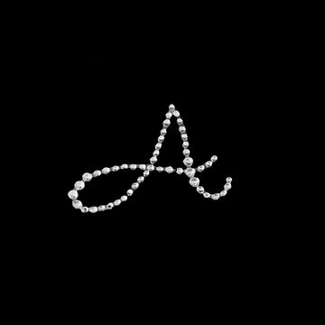 12 Pack Clear Rhinestone Monogram Letter A Jewel Sticker Self Adhesive DIY Diamond Decor - Sprinkle Some Glam to Your Event