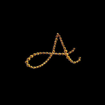 Add a Touch of Luxury to Your Crafts with Gold Rhinestone Monogram Letter Stickers