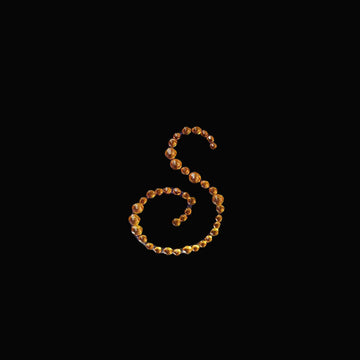 Add a Touch of Glamour with Gold Rhinestone Monogram Letter S
