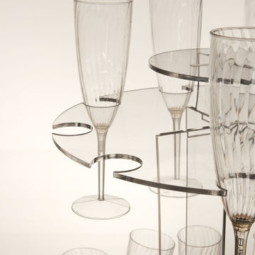 Convenient and Stylish Acrylic Wine Glass Rack Tower