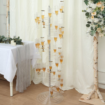 Stunning Spiral Wine Glass Stand - Perfect for Parties and Weddings