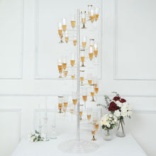 Clear 4.5 Feet Acrylic Spiral Champagne Rack Stand
