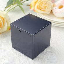 Party Or Shower Favor Easy DIY Navy Blue 3 Inch Candy Gift Boxes 100 Pack