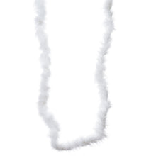 White Ostrich Feather Boas 2 Yards With Marabou Feathers