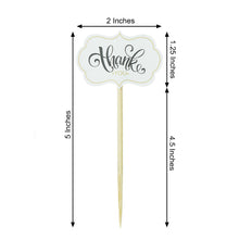 50 Cloud Cupcake Toppers 5 Inch With Bamboo Skewers