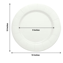 10 Pack White Cardboard Charger Plates 13 Inch 