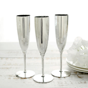 The Perfect Silver Plastic Champagne Flutes for Every Occasion