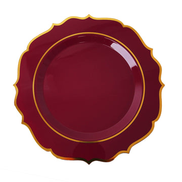 Elevate Your Event Decor with Gold Scalloped Rim Plates