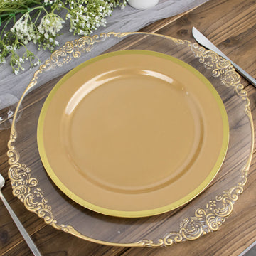 Durable and Convenient Gold Dinner Plates