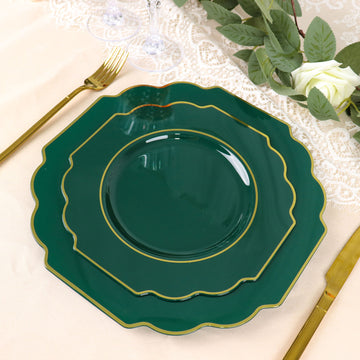 Create an Exquisite Table Setting with Gold Rim Salad Plates