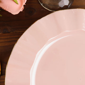 Elevate Your Event Decor with Blush Plastic Party Plates