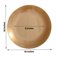 Gold Rimmed Disposable 10 Inch Gold Dinner Plates 