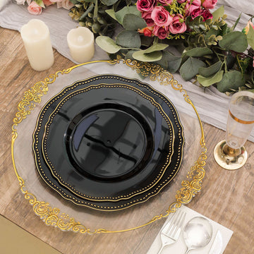 Stylish and Convenient Plastic Dinner Plates