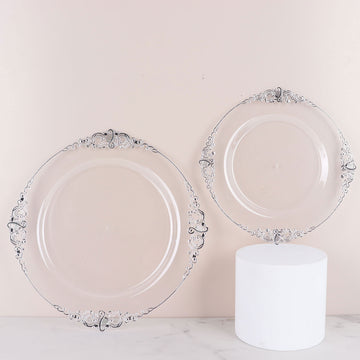 Elevate Your Table Settings with Vintage Clear Plates