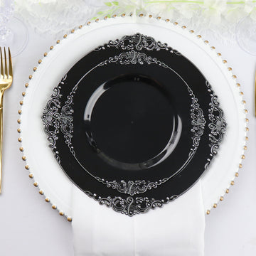Stunning Vintage Black Plastic Dessert Salad Plates for Every Occasion