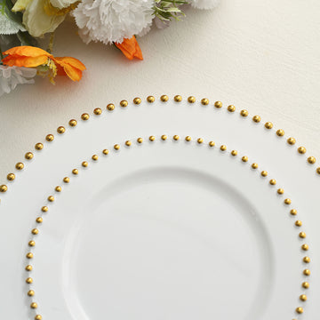 Elegant and Versatile White / Gold Party Plates