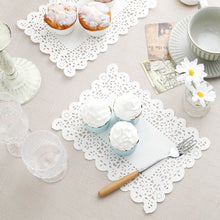 100 Rectangle Doilies 7 Inch x 10 Inch Food Safe White Paper