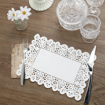 Enhance Your Table Decor with White Paper Placemats