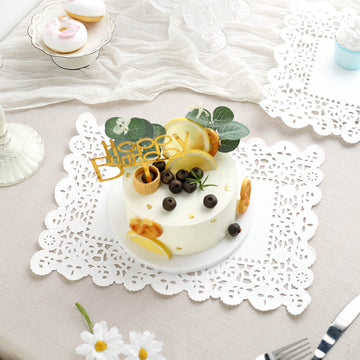 Elevate Your Table Setting with White Paper Placemats