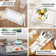 100 Food Safe Lace Doilies White 7 Inch x 10 Inch