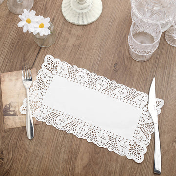 White Food Grade Paper Placemats for Every Occasion