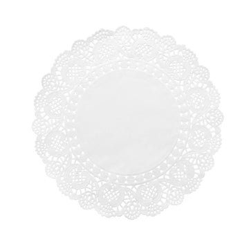 Enhance Your Table Decor with White Round Food Grade Paper Lace Doilies
