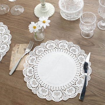 White Food Grade Paper Placemats