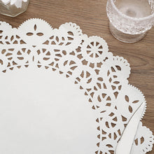 100 White 14 Inch Food Grade Round Lace Paper Doilies