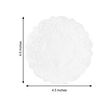 100 White Round Food Grade Paper Lace Doilies 4 Inch