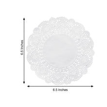 6 Inch White Round Food Grade Doilies 100 Count